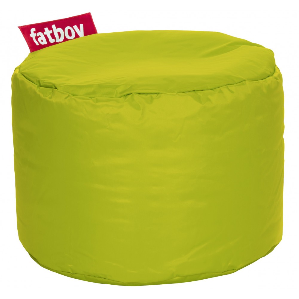 Pouf Rond Enfant - Vert - Mousse Dense - Fond Antidérapant - 30cm