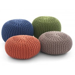 grand pouf tricot