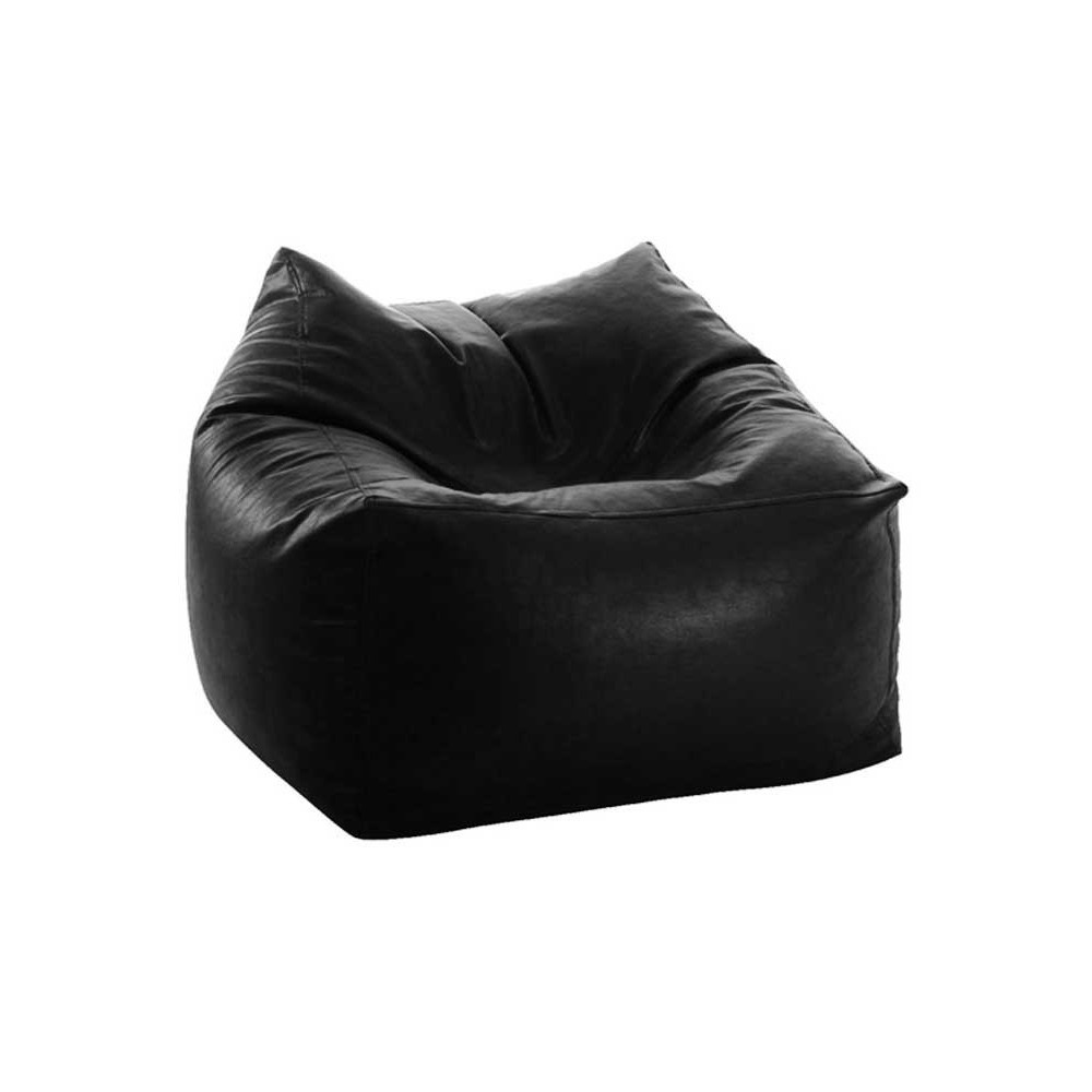 Pouf confort noir Pouf confort noir