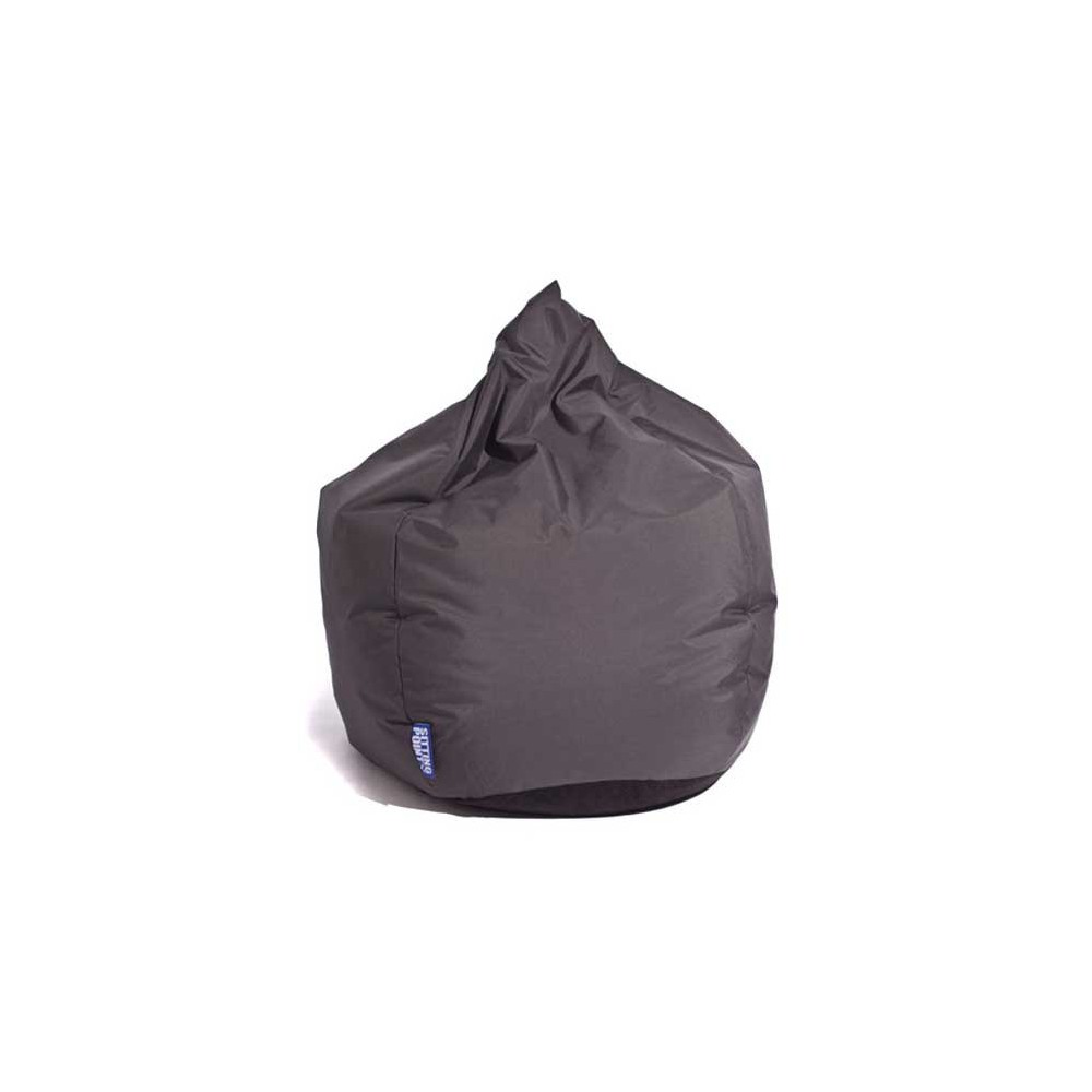Pouf poire gris foncé Scuba XXL Pouf poire gris foncé Scuba XXL