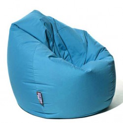 Pouf poire bleu pétrole Scuba XXL