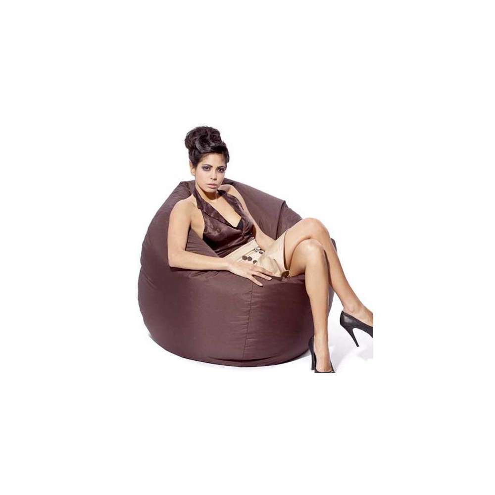 Pouf poire marron Pouf poire marron