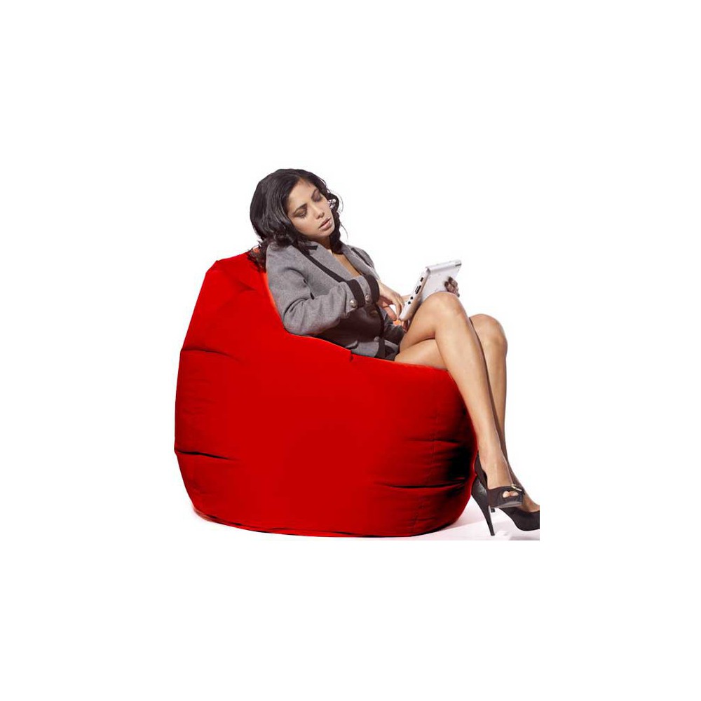 Pouf poire rouge 