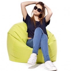 Pouf poire vert 