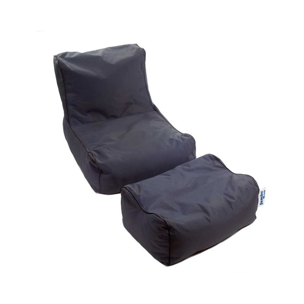 Pouf fauteuil gris foncé Pouf fauteuil gris foncé