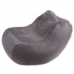 Fauteuil pouf gris 