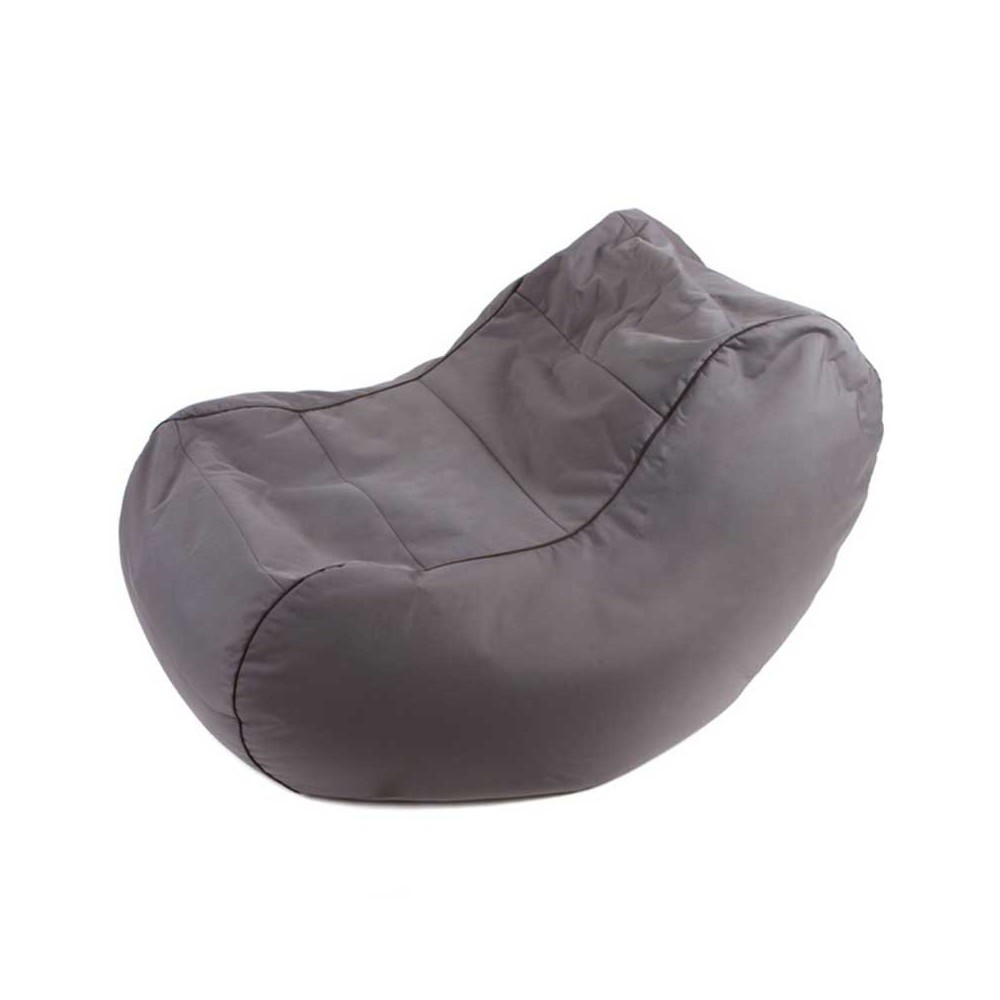 Fauteuil pouf gris 