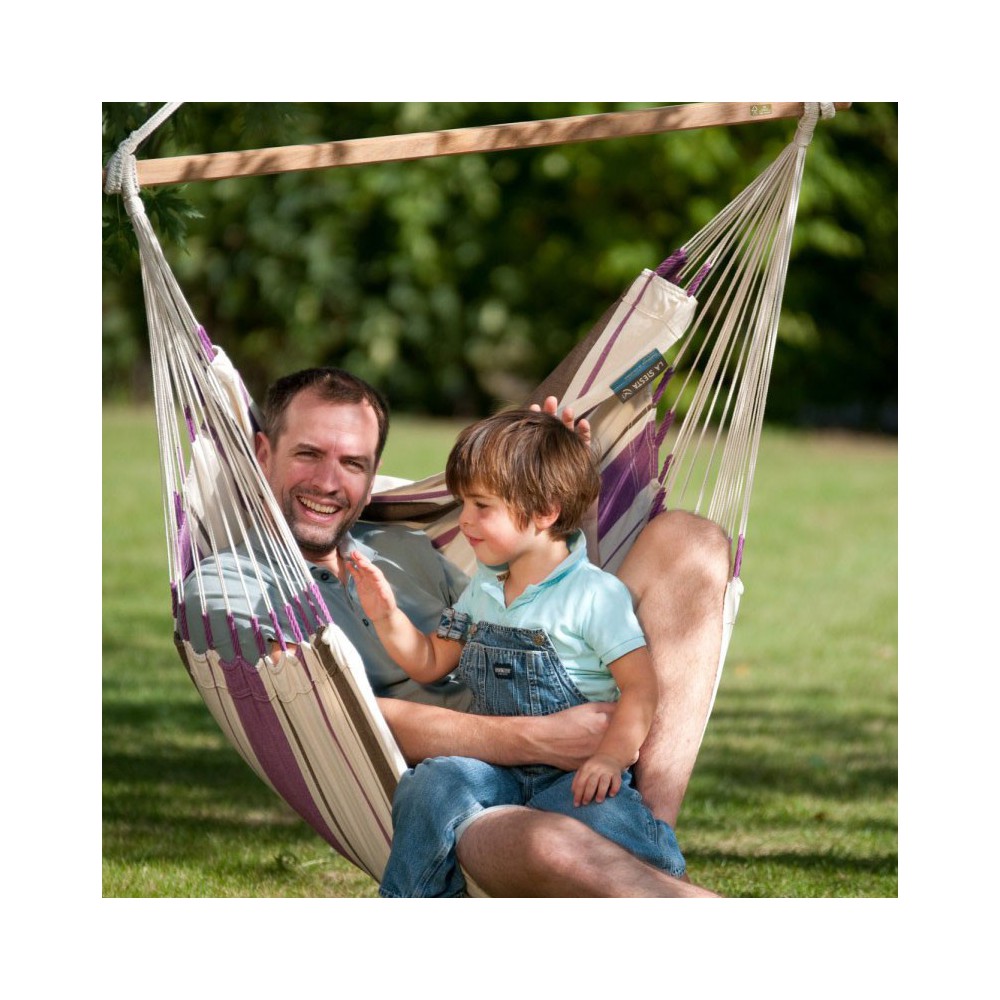 chaise hamac coton mauve et blanc chaise hamac coton mauve et blanc