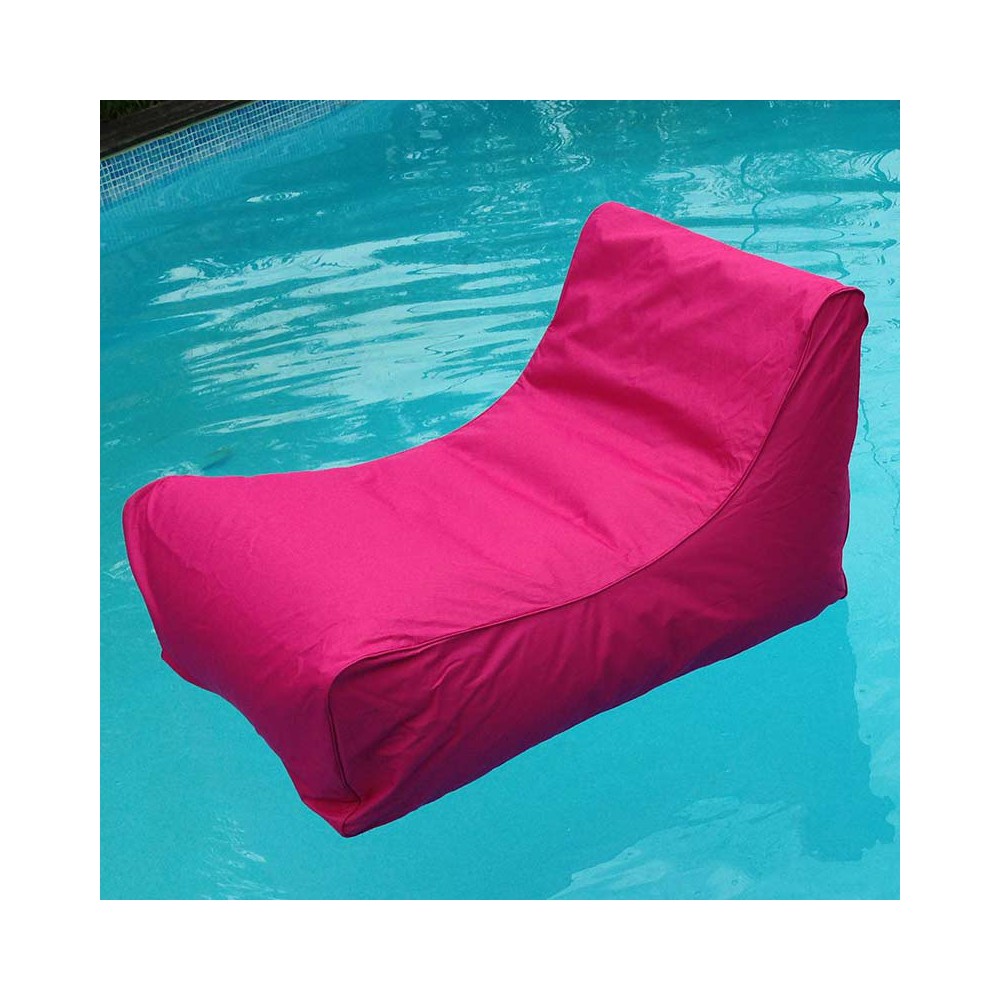 Pouf fauteuil piscine rose