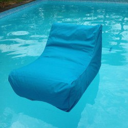 Fauteuil piscine bleu