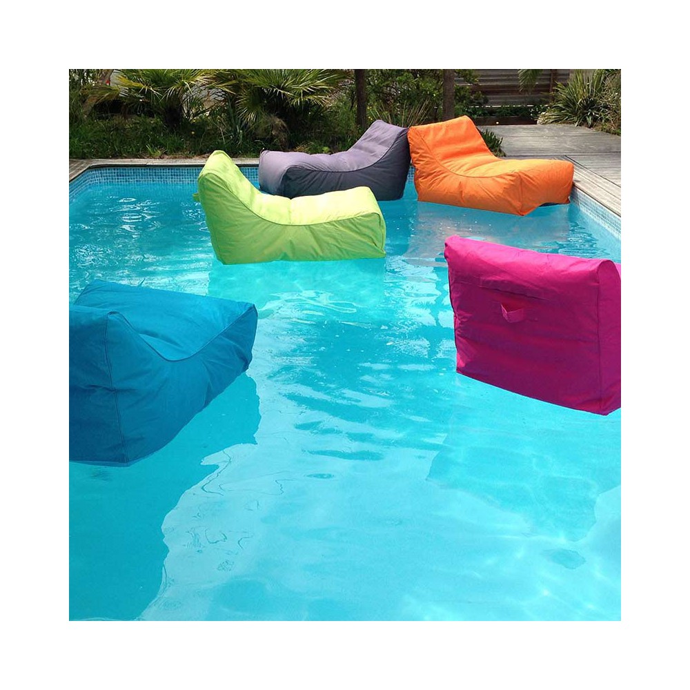 Fauteuil flottant orange pour piscine en vente sur PoufDesign