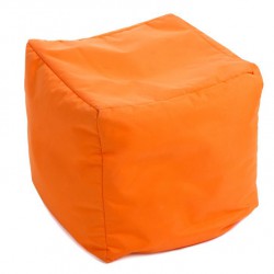 Pouf cube orange jumbo bag