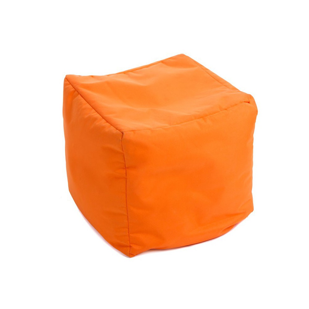Pouf cube orange jumbo bag Pouf cube orange jumbo bag