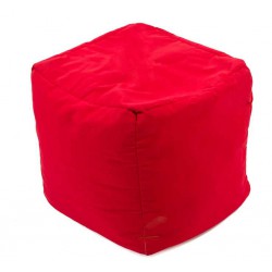 Pouf rouge cube