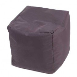 Pouf cube gris foncé