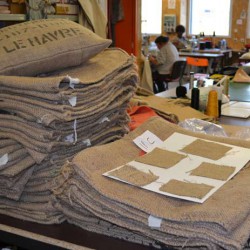 banquette toile de jute recyclée