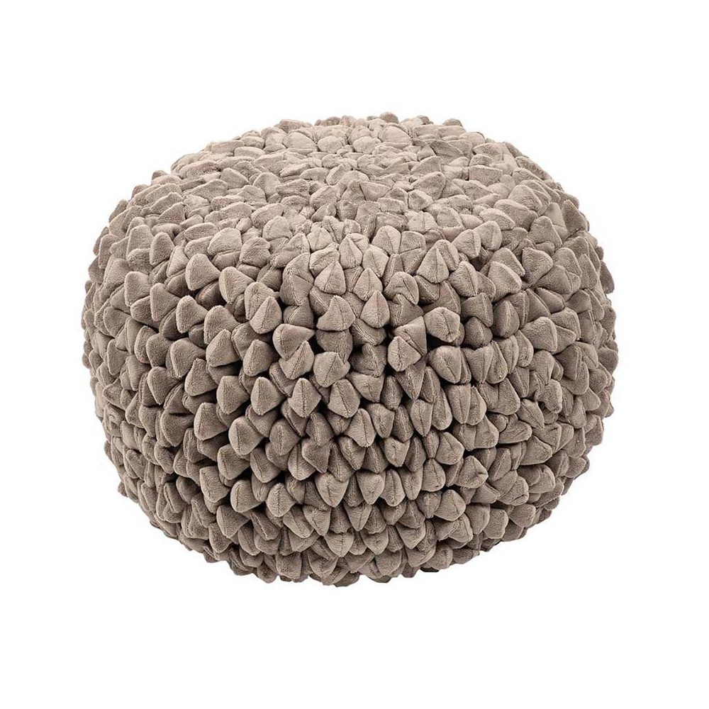 Pouf doux taupe Pouf doux taupe