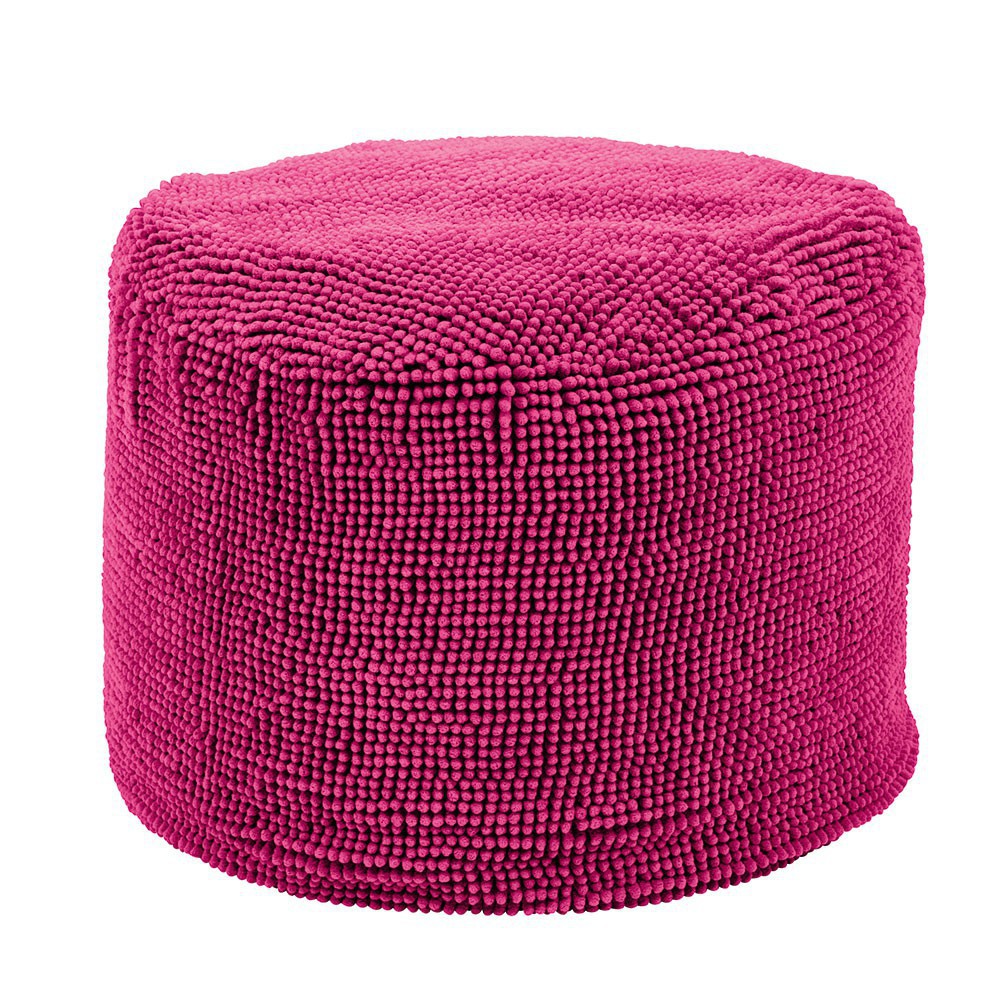 Pouf rond violet tiseco