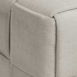 Pouf gris scoubidou coton