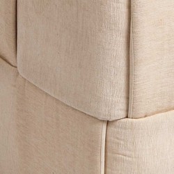 Pouf coton beige sable