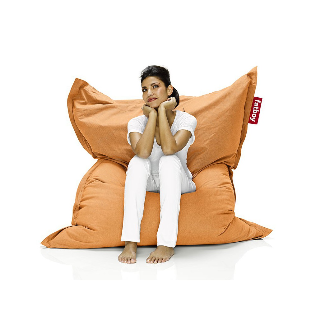 Pouf orange Fatboy doux Pouf orange Fatboy doux