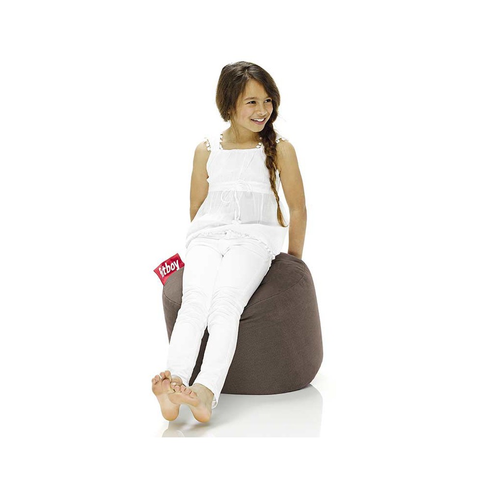 Pouf rond marron Fatboy doux Pouf rond marron Fatboy doux