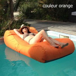 Chaise Longue Gonflable Pour Piscine - Hamac Flottant Inclinable, Porte-gobelet Intégré
