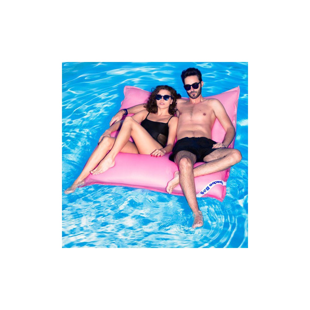 Pouf rose piscine