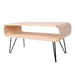 Table basse métal et bois XL Boom