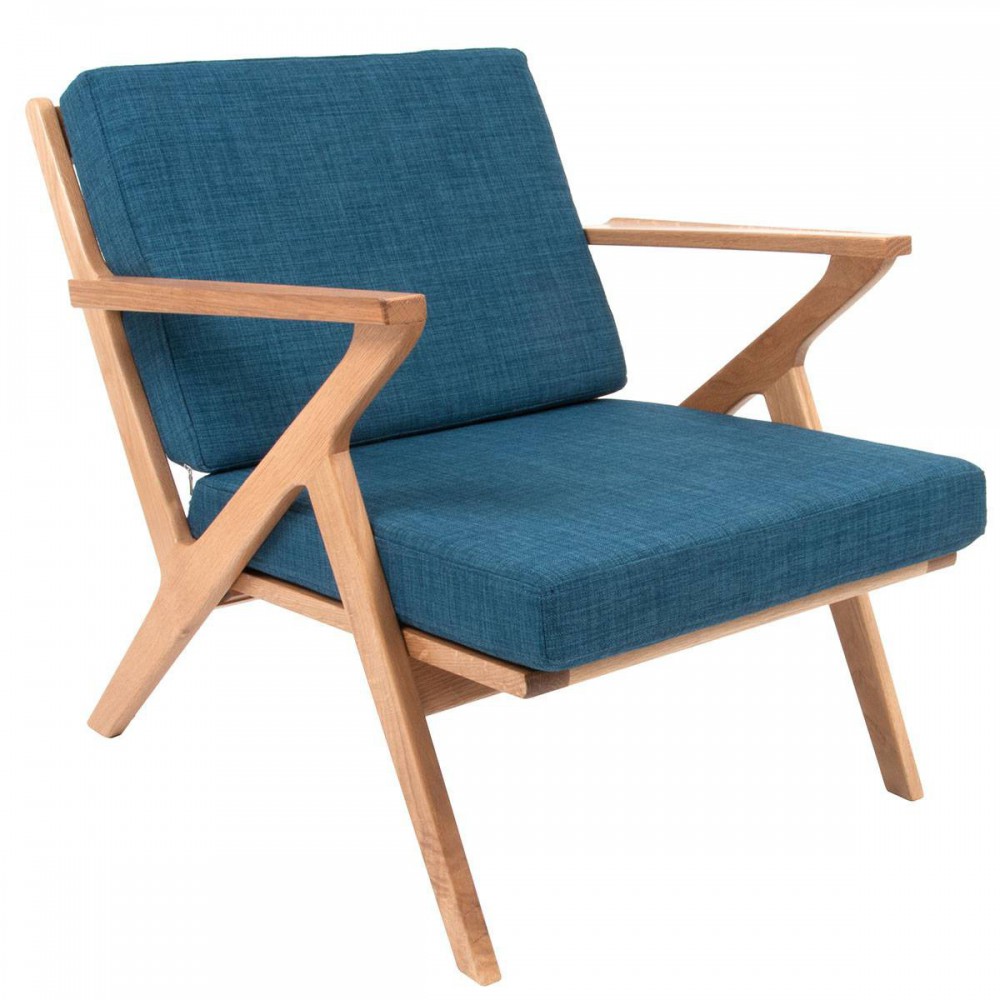 Fauteuil scandinave bleu Fauteuil scandinave bleu