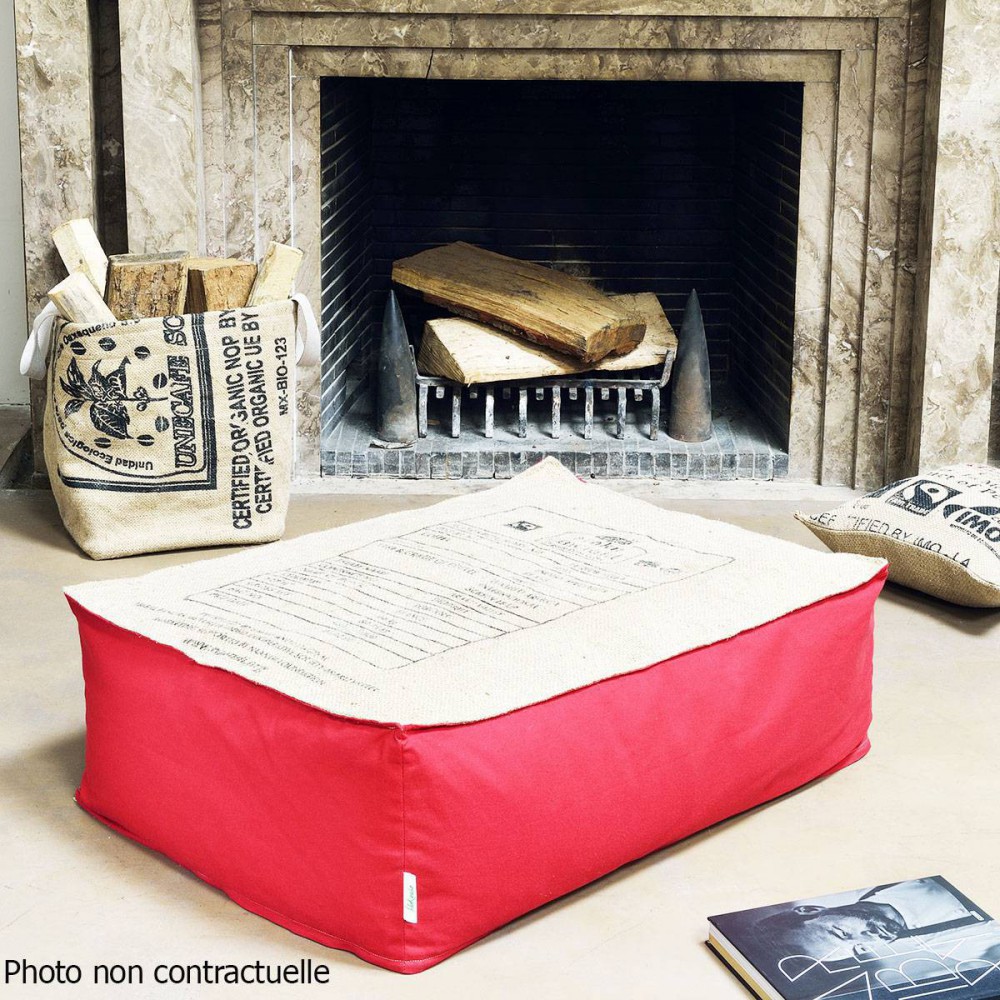 Coussin de sol rouge Coussin de sol rouge