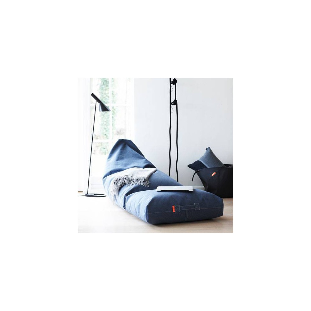 Pouf berlingot bleu jean Pouf berlingot bleu jean