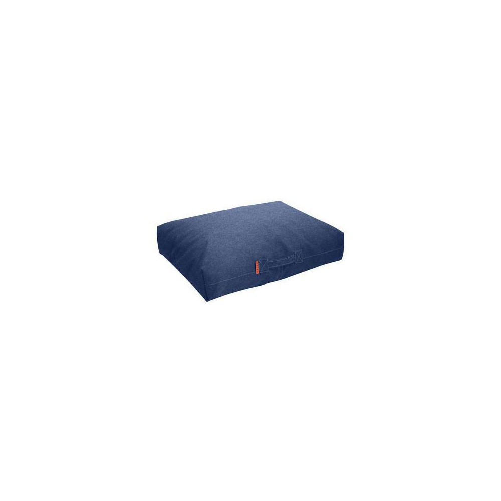 Pouf rectangulaire bleu Pouf rectangulaire bleu