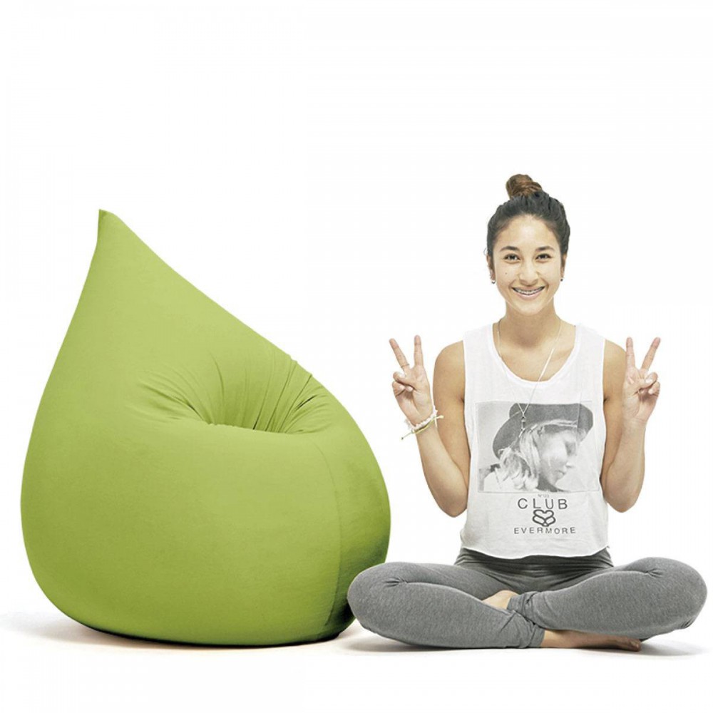 Pouf poire vert