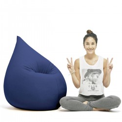 Pouf bleu confort Terapy