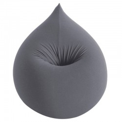 Pouf design gris foncé