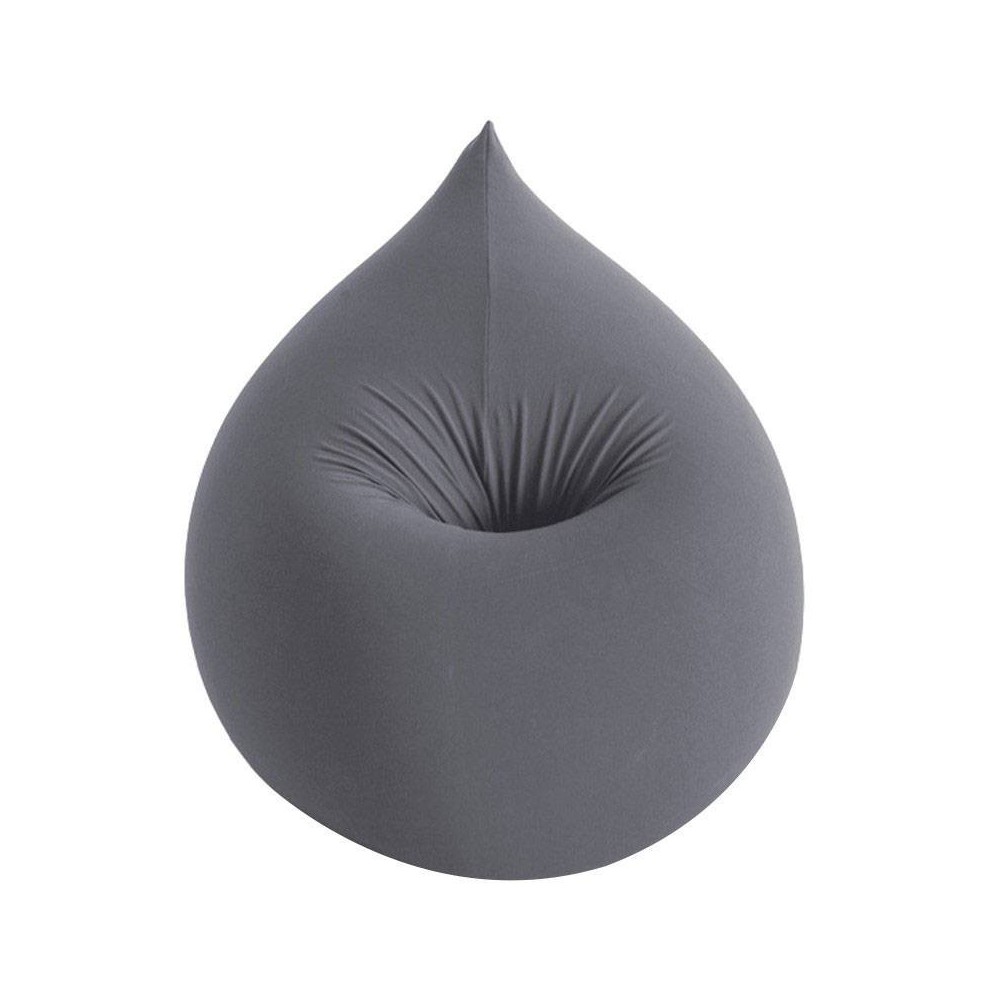 Pouf design gris foncé