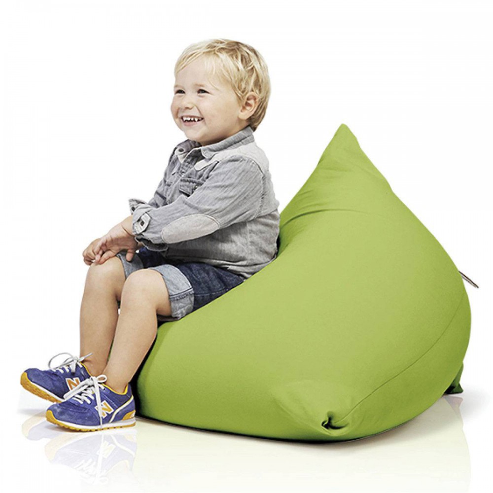 Pouf Enfant Wildlife - Rempli Billes Polystyrène - Housse Coton Lavable - 40x50x43cm - Dès 18 Mois