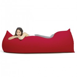 coussin de sol rouge