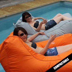 Pouf flottant orange Sitinpool