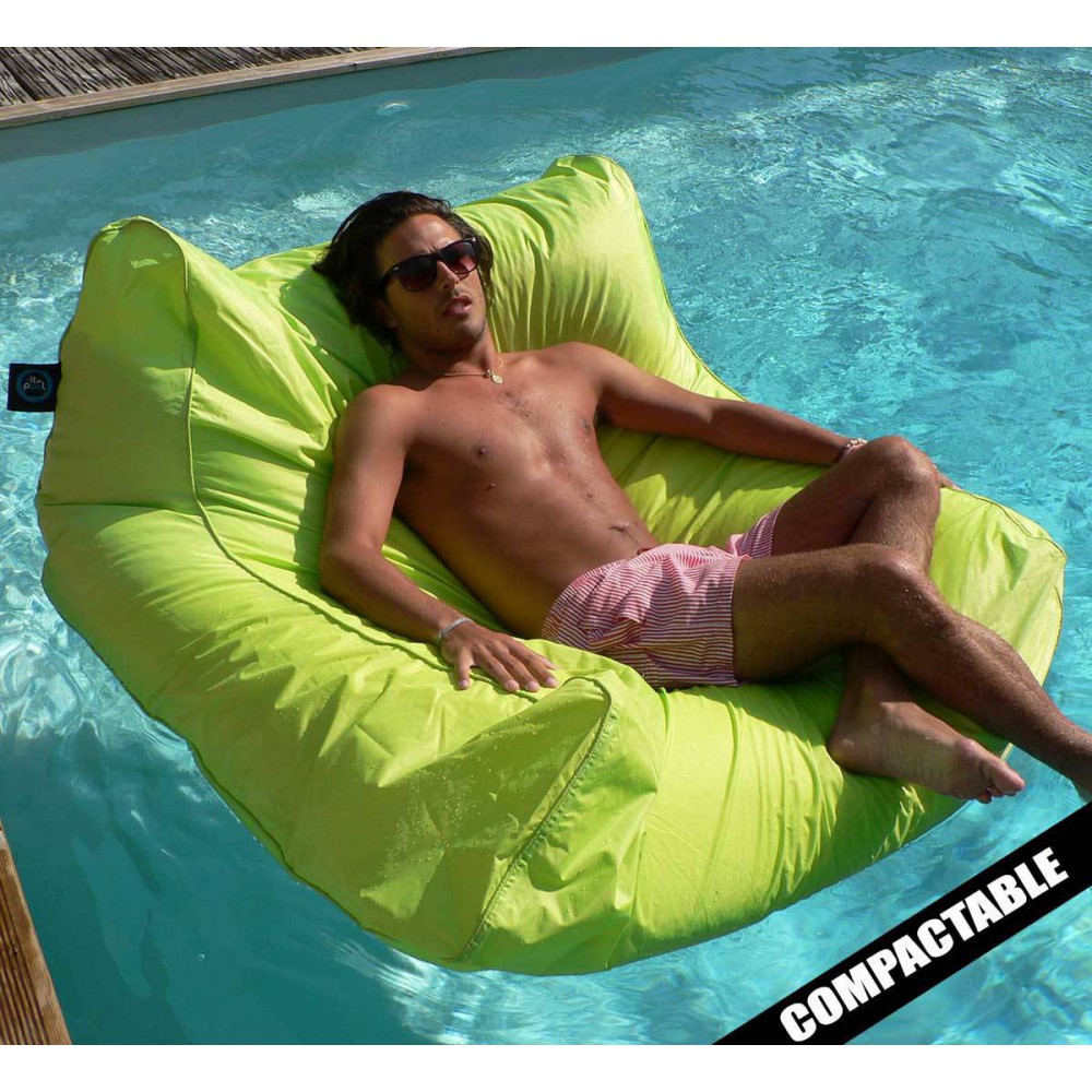 Pouf piscine vert anis Pouf piscine vert anis