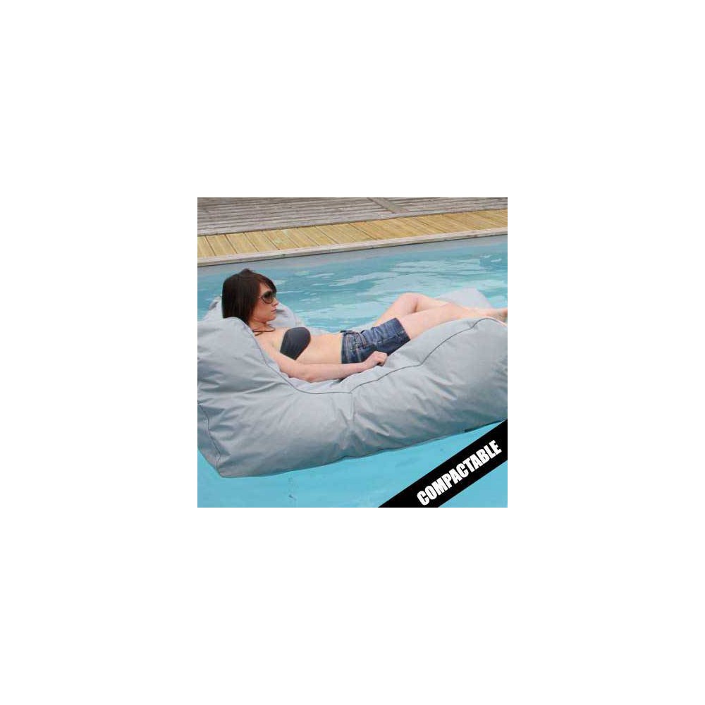 Pouf piscine gris clair SITINPOOL