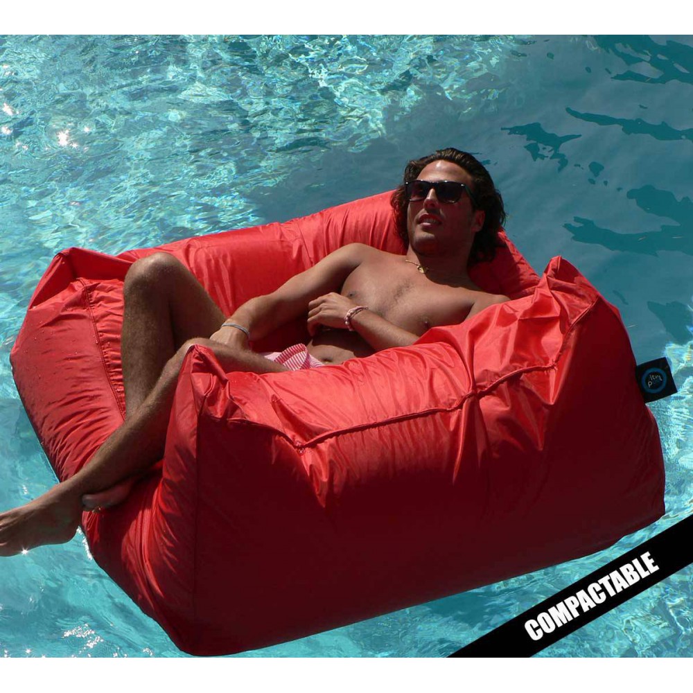 Pouf piscine rouge SITINPOOL