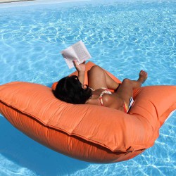 Pouf piscine orange