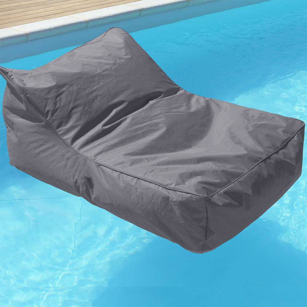 Pouf fauteuil piscine gris anthracite Pouf fauteuil piscine gris anthracite