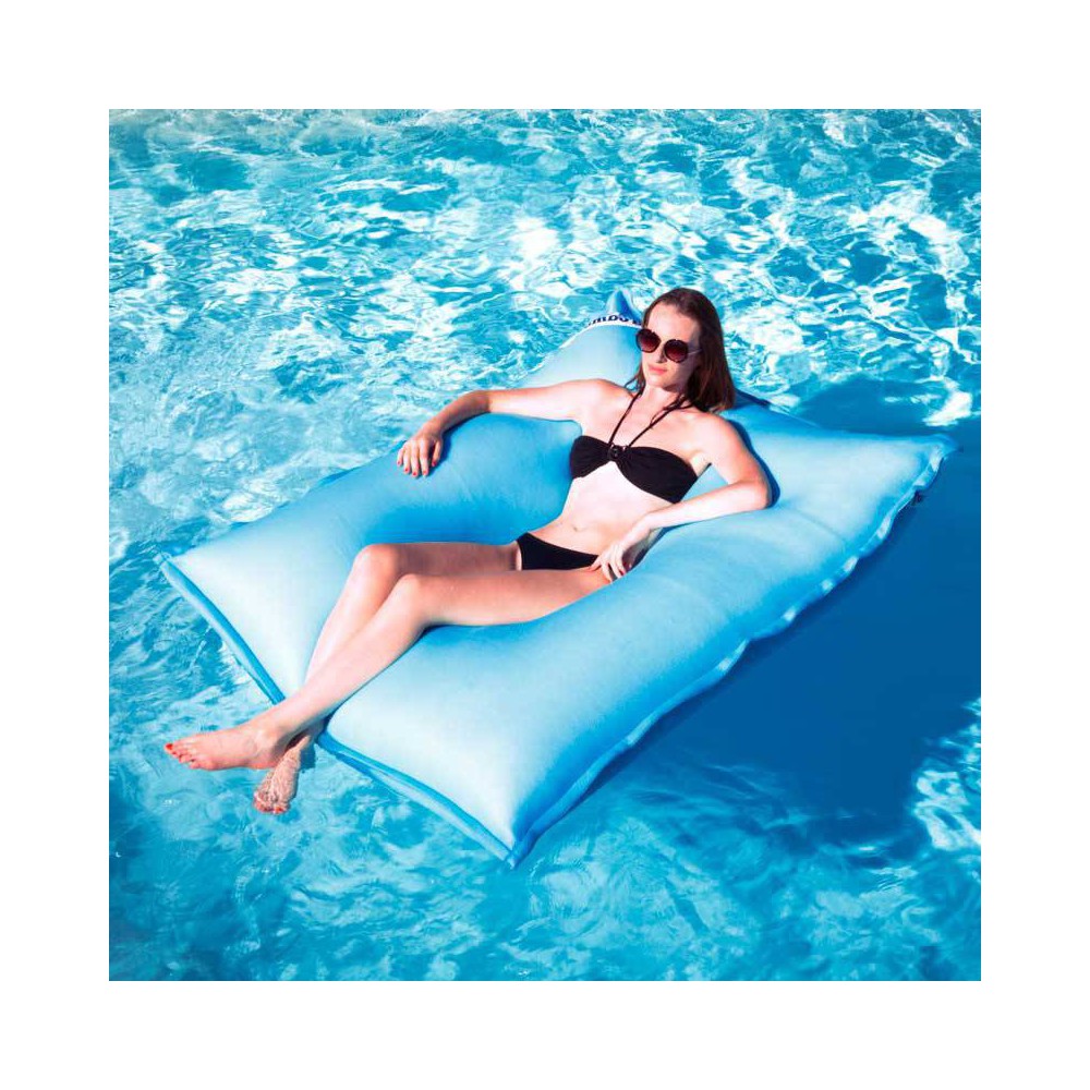 Pouf piscine turquoise Pouf piscine turquoise