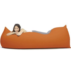 pouf orange ergonomique