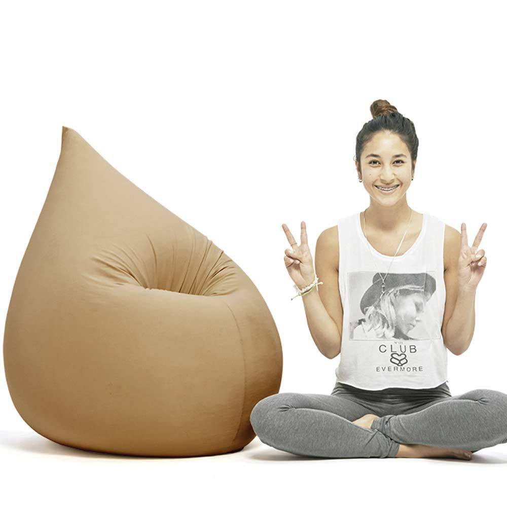 Pouf poire sable Pouf poire sable