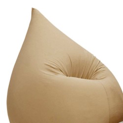 Pouf poire écru