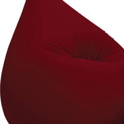 Pouf billes rouge foncé